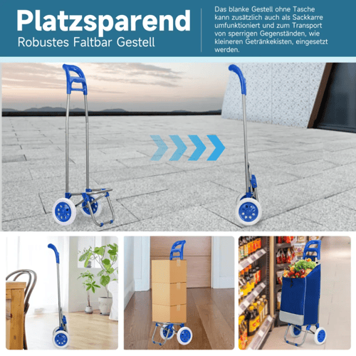 عربة تسوق ورحلات من مورانو 20 بوصة أزرق