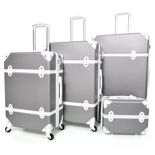 طقم شنط سفر كلاسيك مورانو من7 قطع فايبر و جلد فاخر...