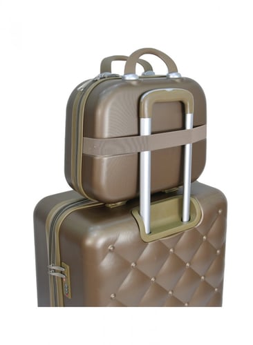 مورانو طقم شنط سفر فايبر متكامل من 4 قطع مع شنط مك...