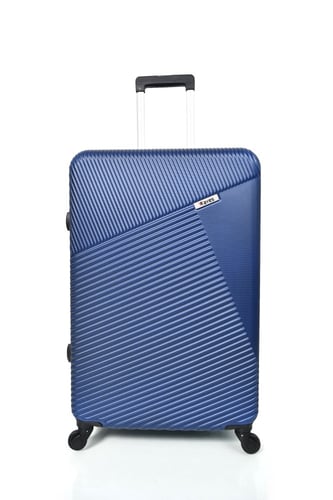 ويفز طقم شنط سفر 3 قطع فايبر فاخر مخطط عصري كحلي