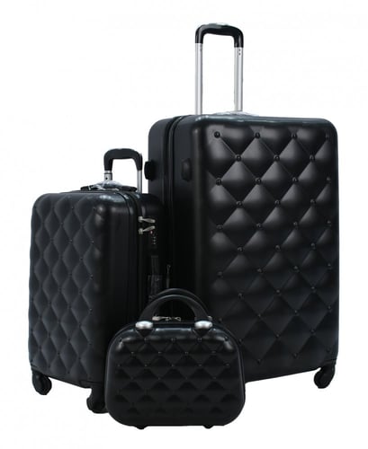 مورانو طقم شنط سفر فايبر متكامل من 4 قطع مع شنط مك...