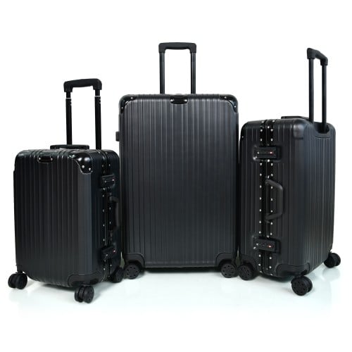 طقم شنط سفر الومنيوم مورانو ثلاثة قطع تصميم أنيق و...