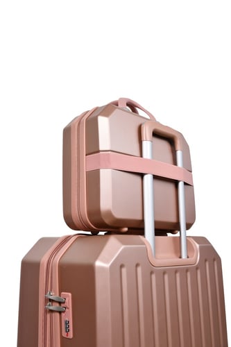 طقم شنط سفر من مورانو 4 قطع مع شنط مكياج بتصميم هن...