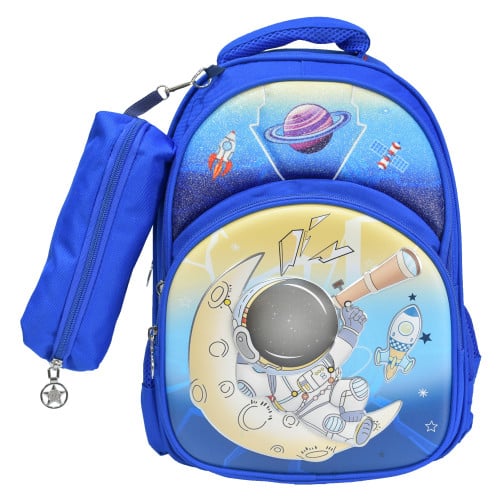 شنطة ظهر مدرسية من القماش رائد فضاء للأولاد