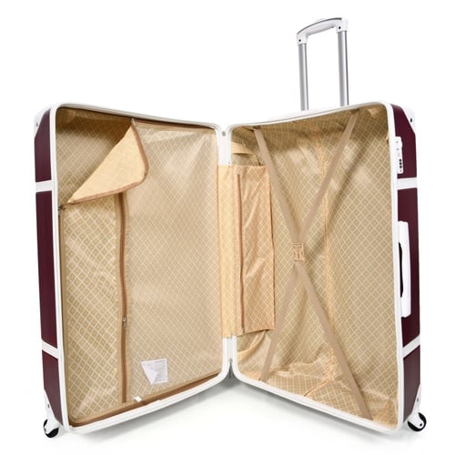 طقم شنط سفر كلاسيك مورانو من7 قطع فايبر و جلد فاخر...