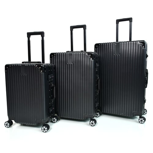 طقم شنط سفر الومنيوم مورانو ثلاثة قطع تصميم أنيق و...