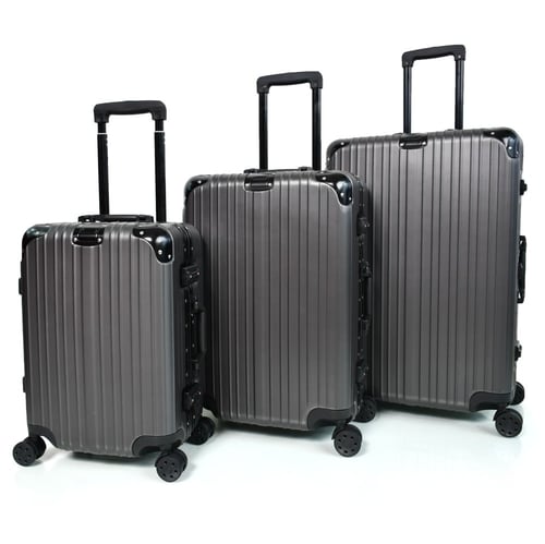 طقم شنط سفر الومنيوم مورانو ثلاثة قطع تصميم أنيق و...