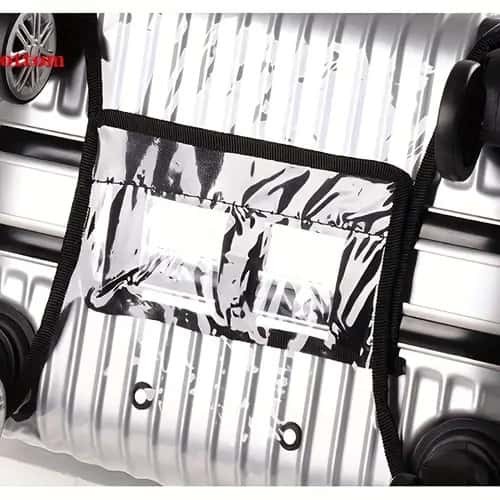 غطاء حماية شفاف شنط السفر من مورانو إطار أسود متعد...