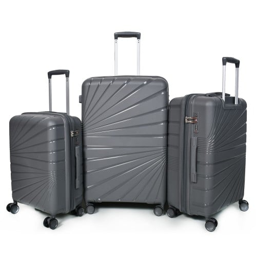 طقم شنط سفر مورانو 3 قطع PP بولي بروبلين غير قابلة...