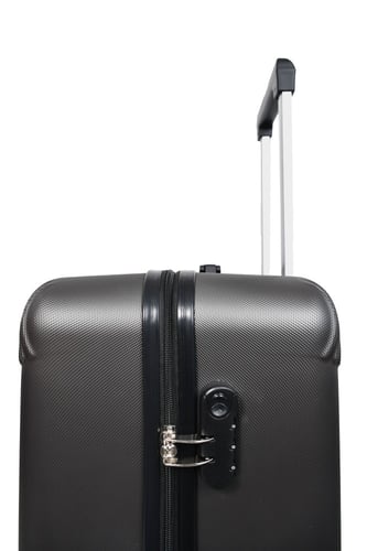 ويفز طقم شنط سفر 3 قطع فايبر فاخر مخطط عصري رمادي