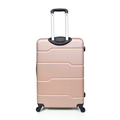 طقم شنط سفر فايبر مورانو ثلاث قطع لون روز قولد