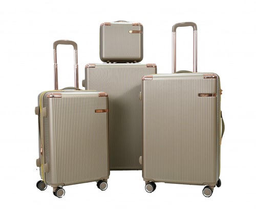 طقم شنط سفر مورانو فايبر من 5 قطع مع شنطة مكياج تص...