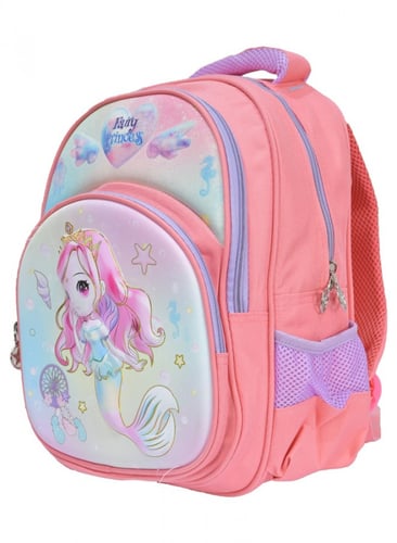 شنطة ظهر مدرسية من القماش حورية البحر للبنات