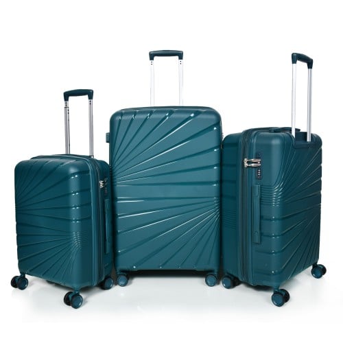 طقم شنط سفر مورانو 3 قطع PP بولي بروبلين غير قابلة...