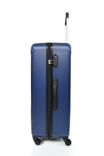 ويفز طقم شنط سفر 3 قطع فايبر فاخر مخطط عصري كحلي