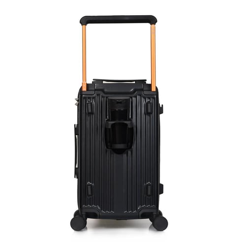 مورانو شنط سفر فايبر 20 أنش كبينة الطائرة أسود