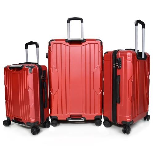 طقم شنط سفر مورانو فايبر بتصميم معينات احادية قوية...