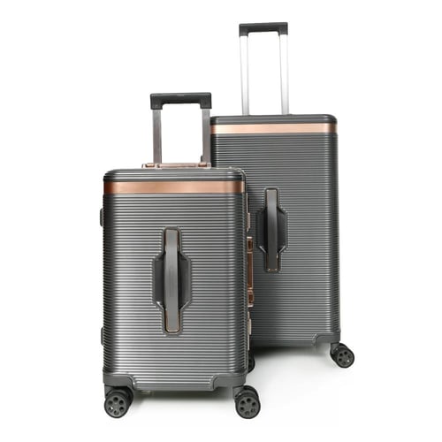 طقم شنط سفر فايبر الومينيوم من مورانو فاخر 2 قطع ل...