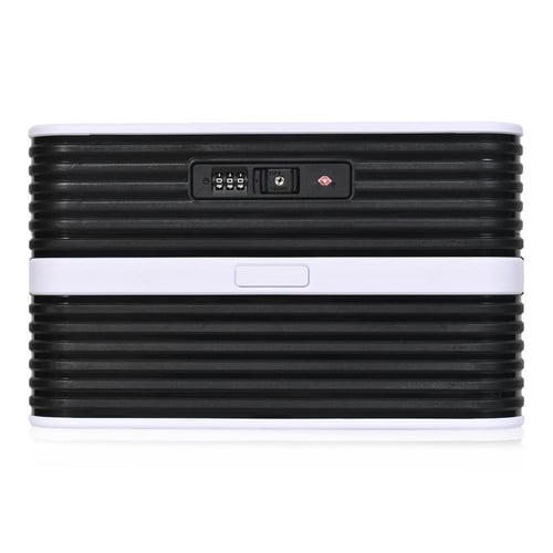 مورانو شنط سفر فايبر 20 انش أبيض و أسود