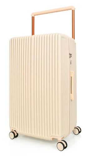 مورانو طقم شنط سفر فايبر يد عريض ثلاثة قطع لون بيج