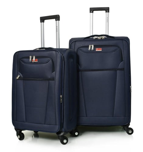 مورانو طقم شنط سفر قماش ثلاثة قطع 28.24.20 أزرق