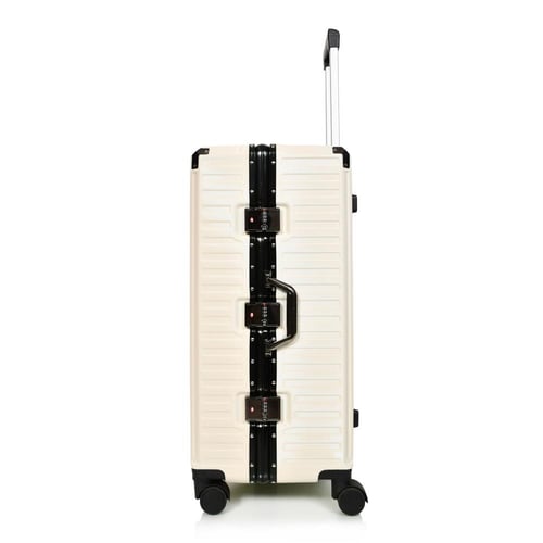 مورانو طقم شنط سفر المنيوم و فايبر ثلاثة قطع تصميم...