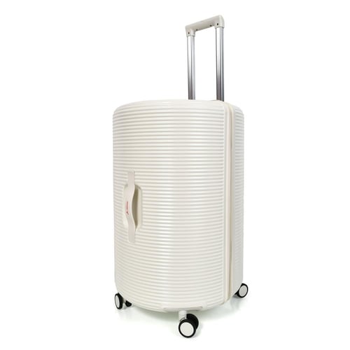 طقم شنط سفر مورانو 4 قطع بتصميم أسطواني جديد بيج