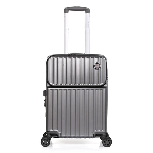 مورانو شنط سفر فايبر 20 أنش كبينة الطائرة رمادي