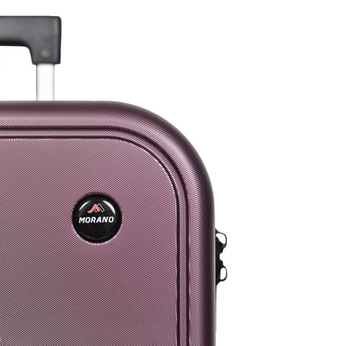 مورانو شنط سفر فايبر 20 أنش كبينة الطائرة عنابي