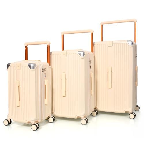 مورانو طقم شنط سفر فايبر اركان الامنيوم ثلاثة قطع...