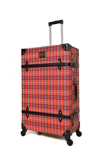 مورانو طقم شنط سفر كلاسيك جلد بلكامل اربع قطع بني