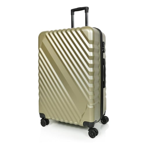 مورانو طقم شنط سفر فايبر لون أخضر زيتي مكون من 3 ح...