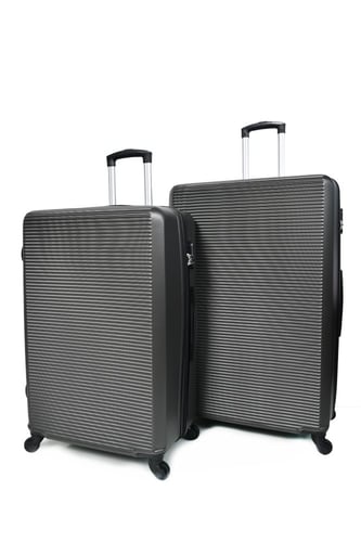 مورانو طقم شنط سفر 4 قطع فايبر بشكل مموج حديث الطر...