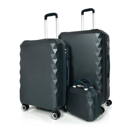 مورانو طقم شنط سفر فايبر 4 قطع أخضر