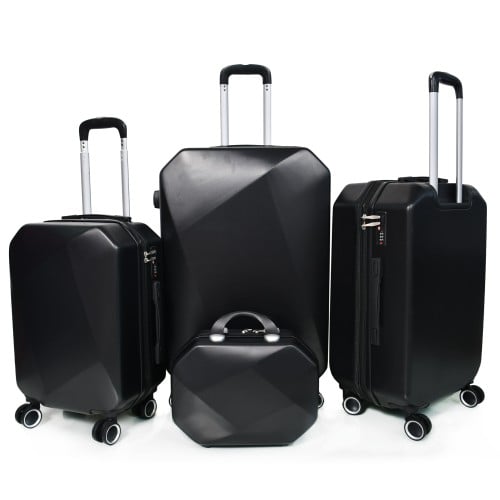 طقم شنط سفر مورانو فايبر بتصميم معين هندسي مكون من...