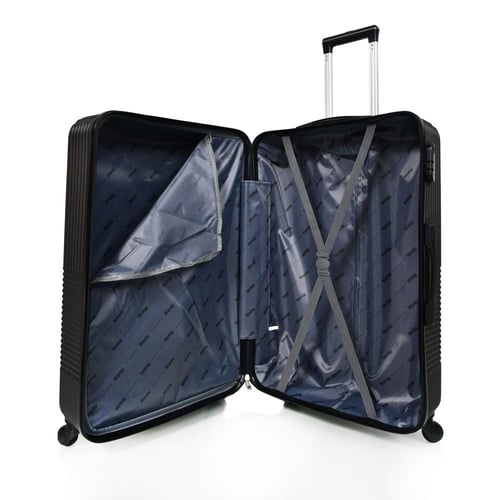 طقم شنط سفر من ويفز 3 قطع فايبر عصري رمادي