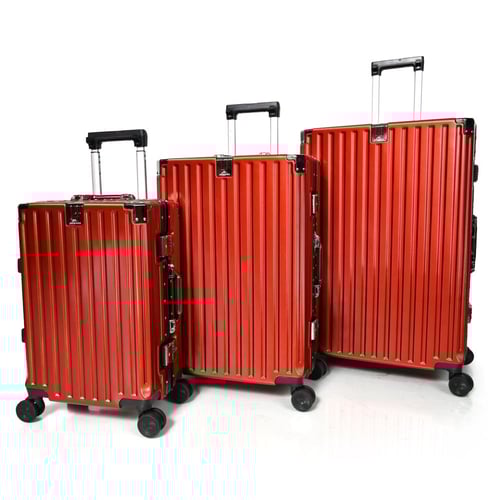 مورانو طقم شنط سفر الومنيوم ثلاثة قطع تصميم أنيق و...