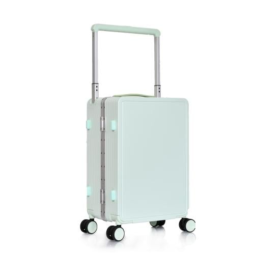 مورانو شنط سفر كبينة الومنيوم بدون سحاب 20 انش أخض...