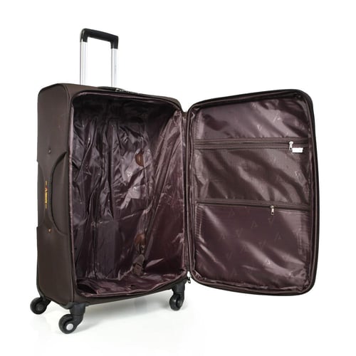 مورانو طقم شنط سفر قماش ثلاثة قطع كوفي