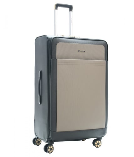 مورانو طقم شنط سفر جلد فاخر من 4 حقائب اسود