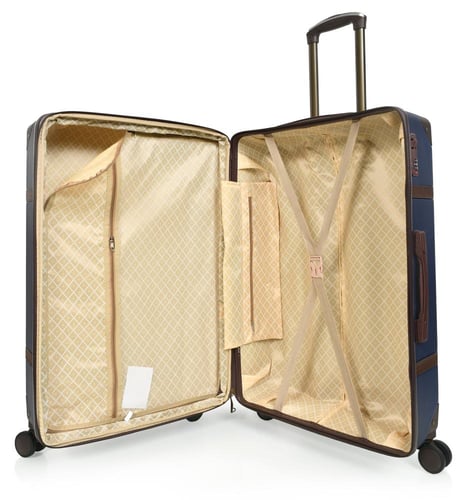 مورانو شنط سفر فايبر ثلاثة قطع مع مكياج أزرق غامق