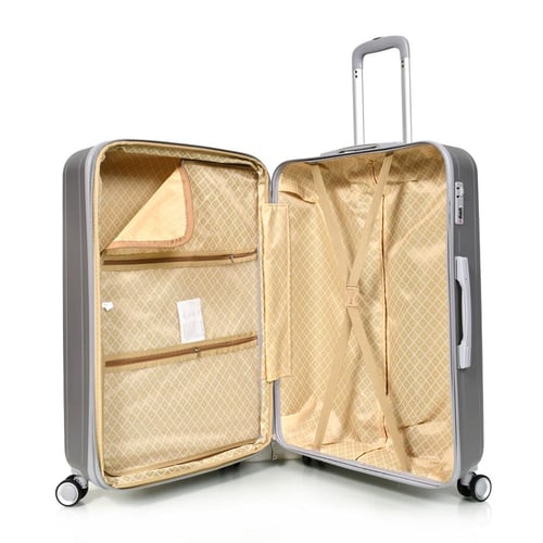 مورانو طقم شنط سفر فايبر اربع قطع سلفر