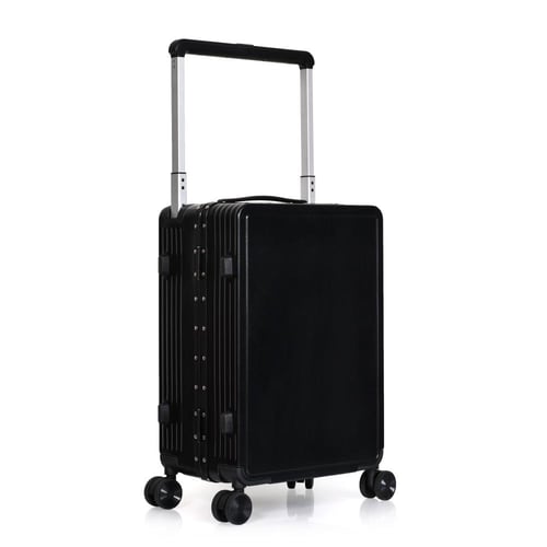 مورانو طقم شنط سفر فاخر قطعتين الومنيوم أسود