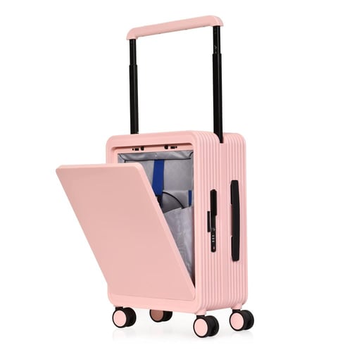 مورانو شنط سفر فايبر 20 انش وردي