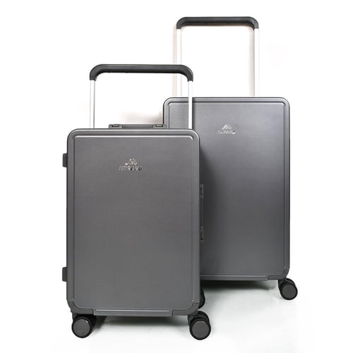 مورانو طقم شنط سفر فاخر قطعتين الامنيوم رمادي