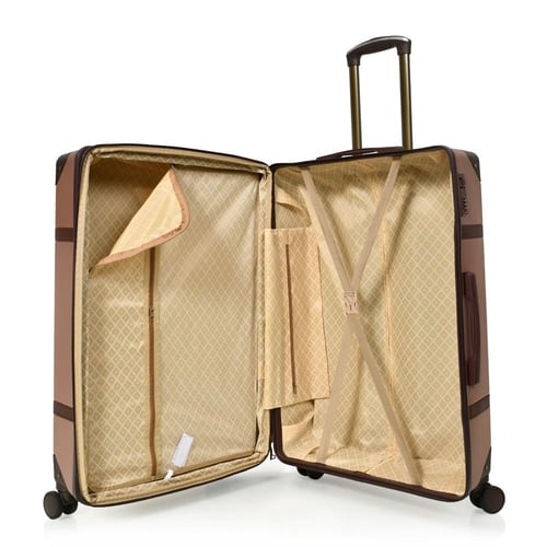 طقم شنط سفر من مورانو 4 قطع مع شنط مكياج فاخرة ذهب...