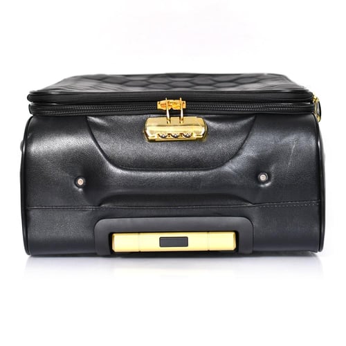 مورانو طقم شنطة سفر جلد كلاسيك اربع قطع اسود