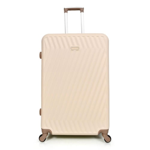 مورانو طقم شنط سفر فايبر 4 قطع بيج و بني