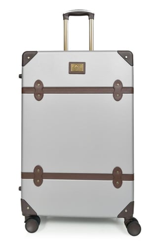 مورانو شنط سفر فايبر ثلاثة قطع مع مكياج رمادي