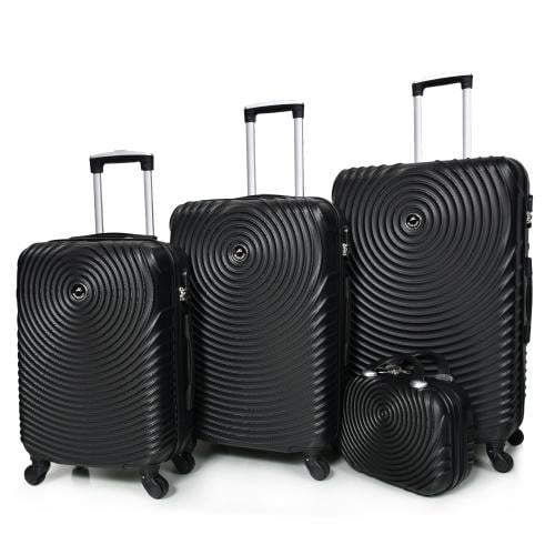 مورانو طقم شنط سفر فايبر ثلاث قطع مع شنطة مكياج بت...